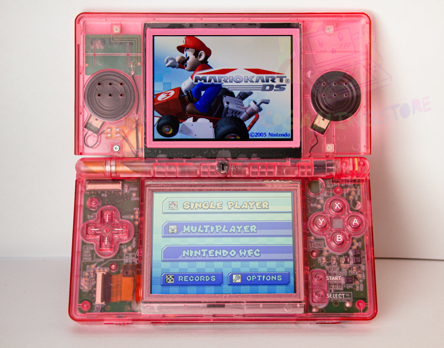 Nintendo DS Lite Console Handheld Transparent